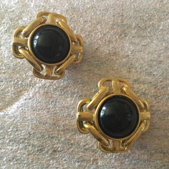 Chunky 80s clip earrings - Picture 1 of 2